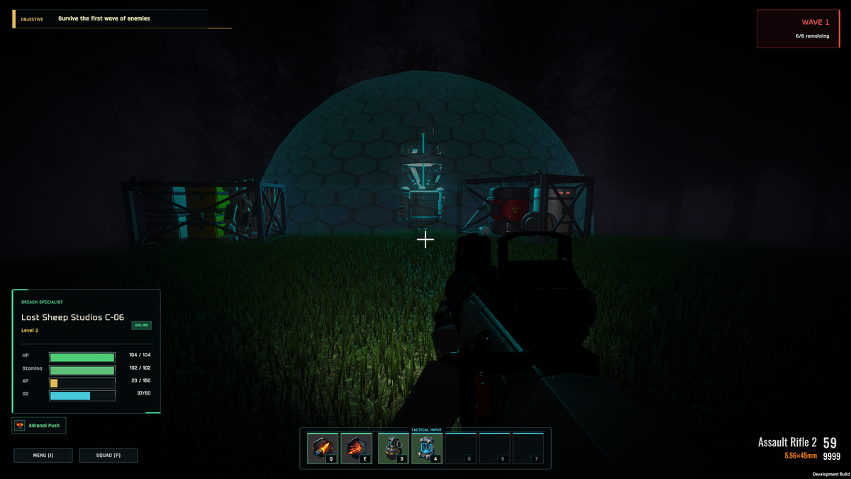 Defending the generator network during a wave assault