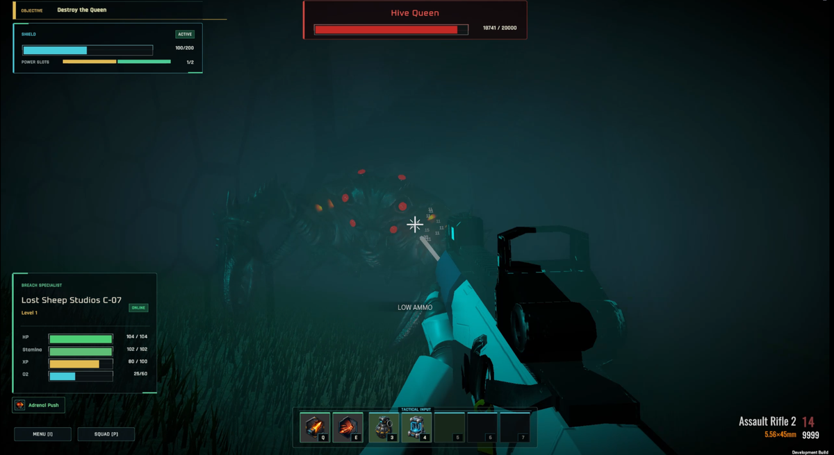 Facing the Hive Queen in the toxic fog